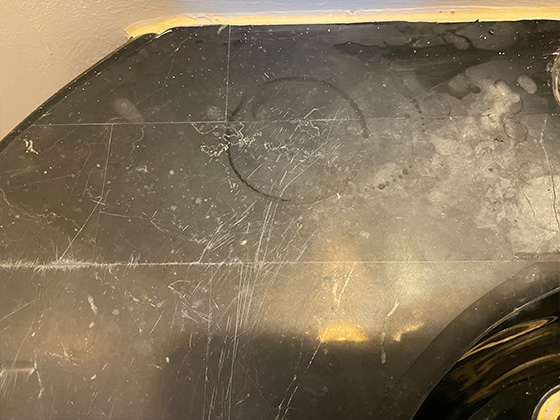 Etching on Marble Vanity