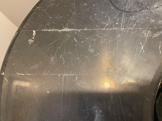 Scratches on Marble Vanity