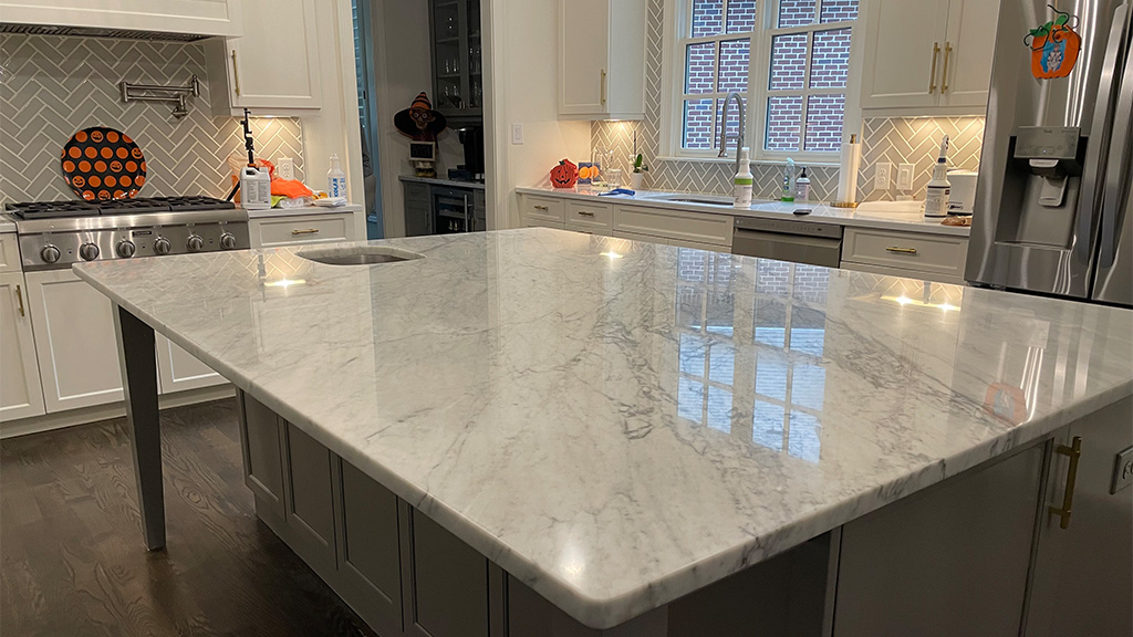 Etched Marble Countertop Requires Professional Help